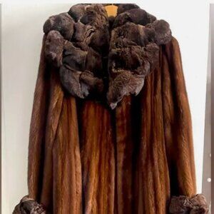 Fur Mink Coat Long